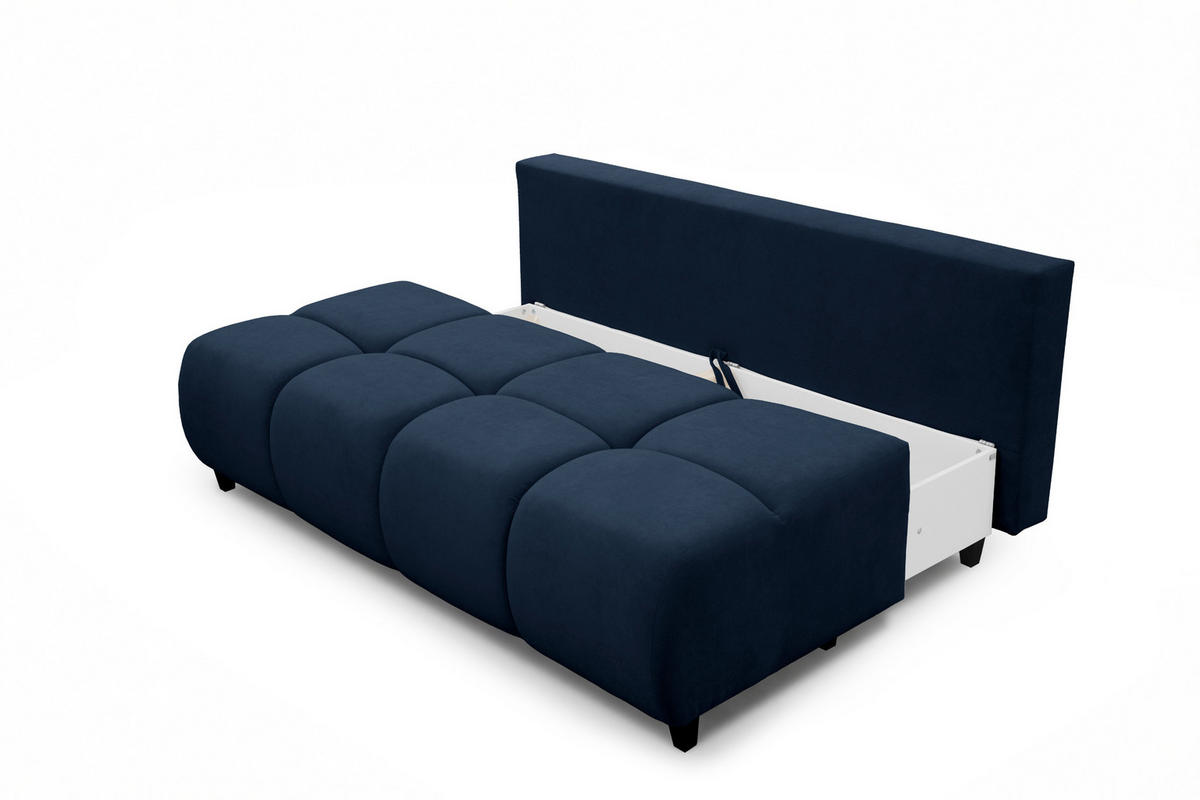 SOFA 196 cm in Marineblau - Dunkelblau, Textil (196/79/100cm) - Home Collective