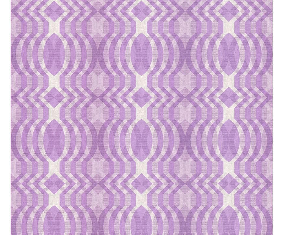VLIESTAPETE Lila 53/850 cm - Lila, Textil (53/1cm) - KUNSTLOFT
