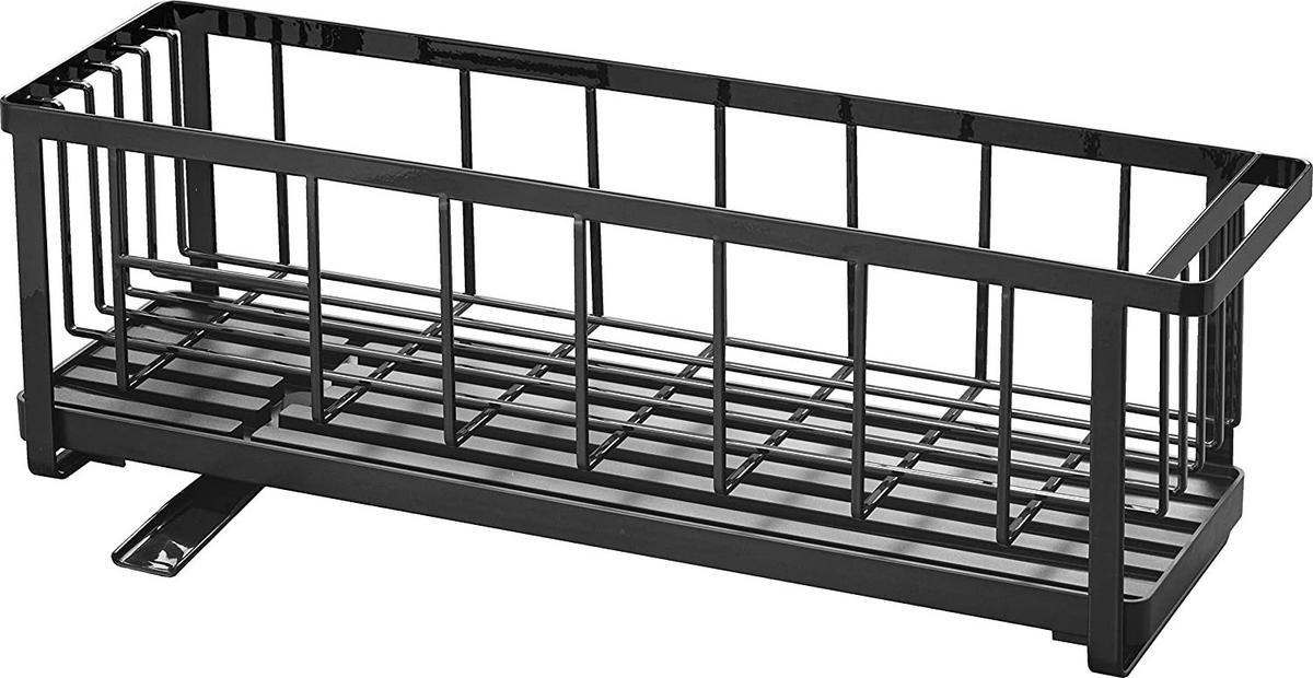 GESCHIRR-ABTROPFGESTELL Tower schwarz 57/18/16 cm schmal - Schwarz, Metall (16/18/57cm) - Yamazaki