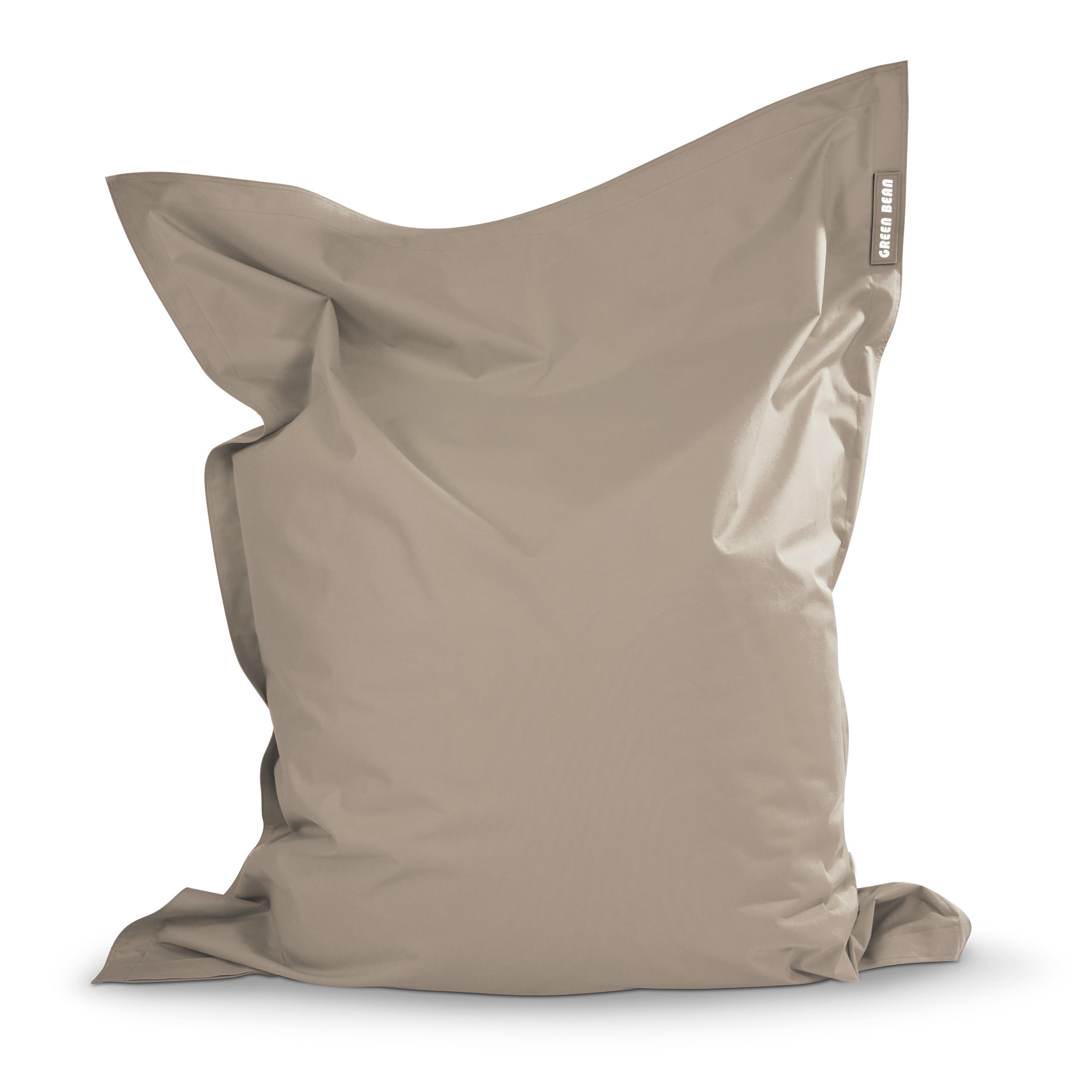 SITZSACK XXL "Square" 140x180cm - 380 L - Braun, Textil (140/25/180cm) - Green Bean