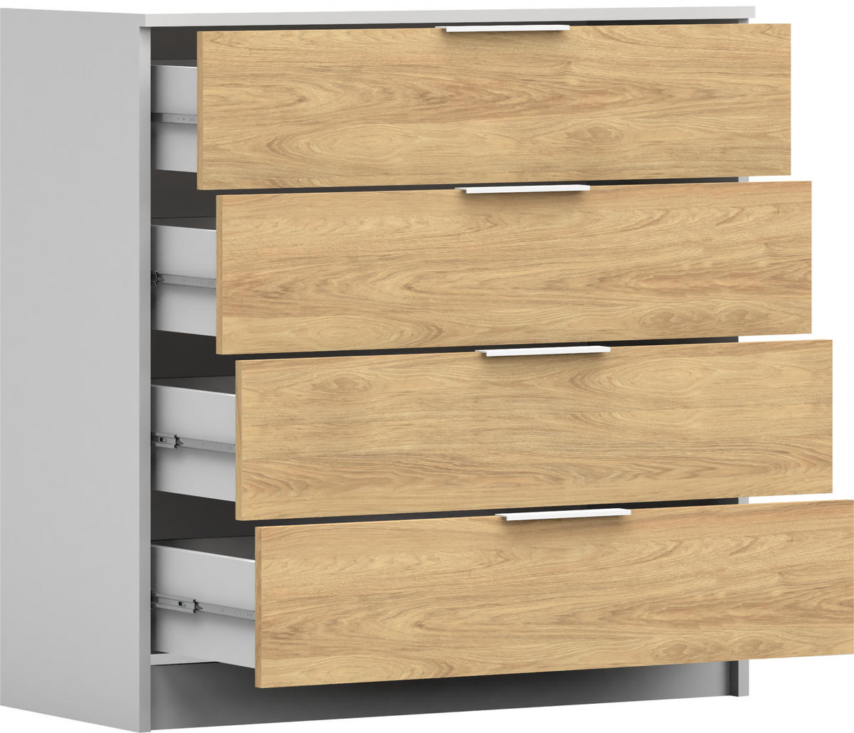 KOMMODE Weta WEIß - Weiß, Holzwerkstoff (90/90/40cm) - Möblo