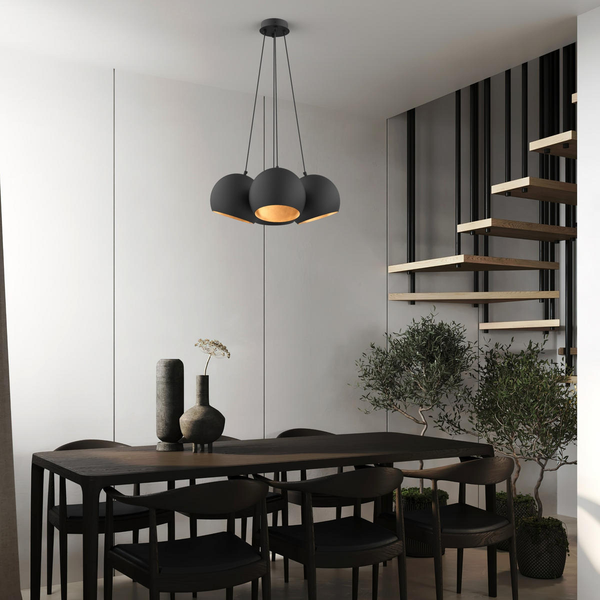 HÄNGELEUCHTE - Goldfarben, Metall (25/25/20cm) - Lumicom