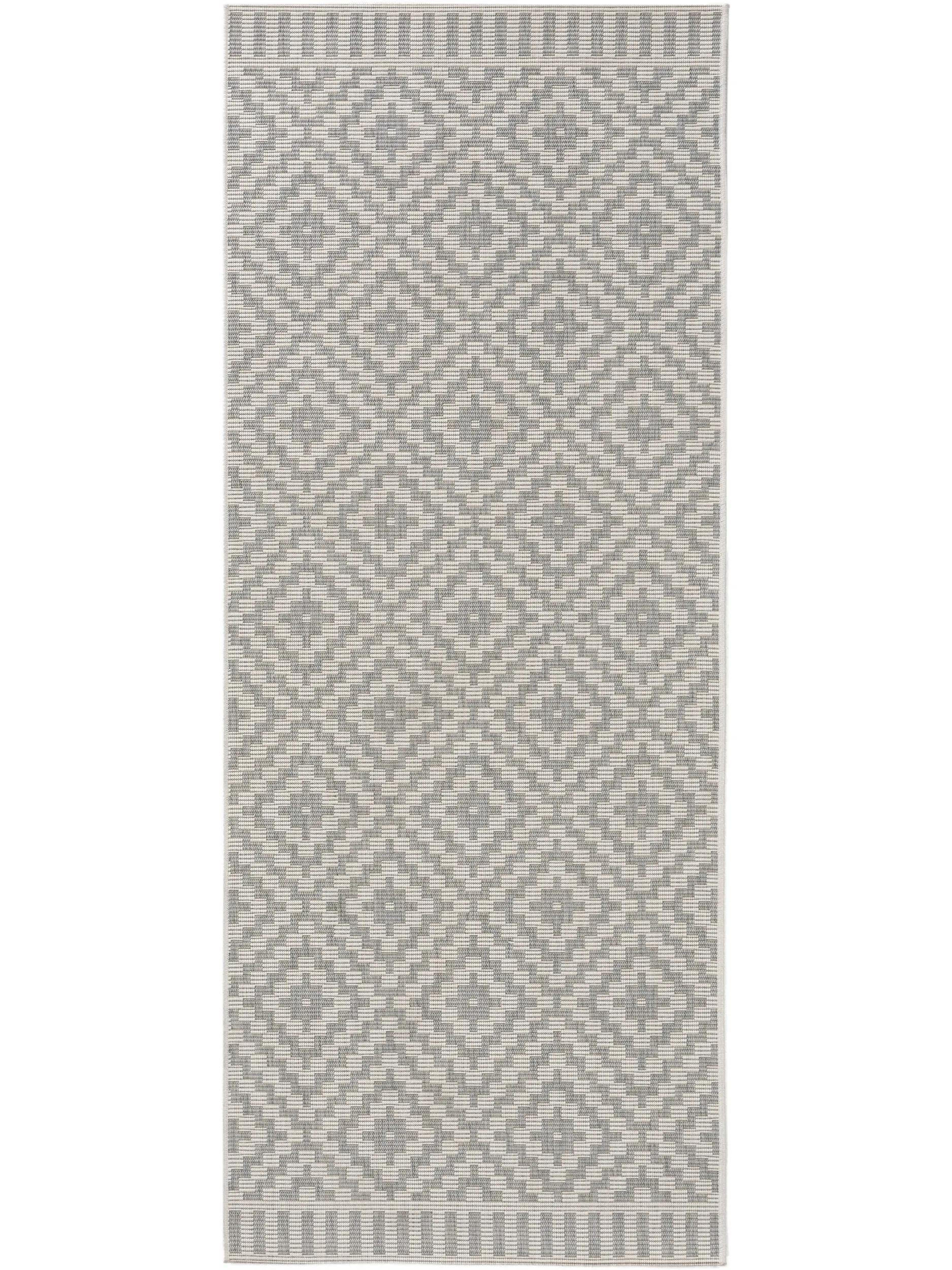 benuta Outdoorteppich Grau 80x200 cm