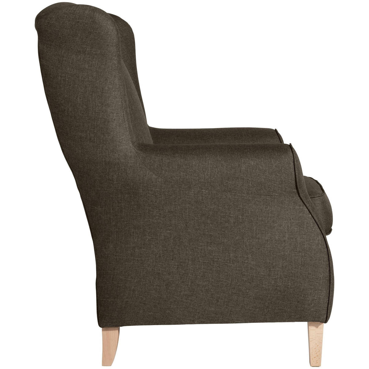 OHRENSESSEL Karlen Bezug Flachgewebe Buche natur / sahara - Buchefarben/Sahara, Kunststoff (86/103/77cm) - 58aufmkessel