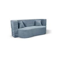 SCHLAFSOFA MYFOAM, Sofa mit Schlaffunktion, Farbe: Blau, Cordstoff - Hellblau, Textil (200/80/72cm) - Storez24