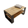 COUCHTISCH Holzwerkstoff rechteckig stabil Kiefer Milford 42/54/96cm - Kiefer Milford/Schwarz, Holzwerkstoff (53.8/96/42cm) - CraftPAK