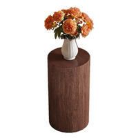COUCHTISCH 30/55 cm in Nussbaumoptik aus MDF–rund und vielseitig - Walnussfarben, Holzwerkstoff (30/30/55cm) - Flora Grace