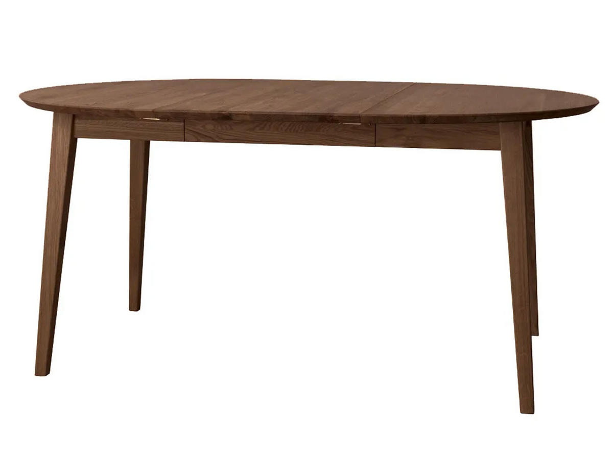 ESSTISCH Orbetello Eiche Tabak 110-160 / 110 / 74,5cm - Dunkelbraun, Holz (110/160/74.5cm) - Feldmann-Wohnen