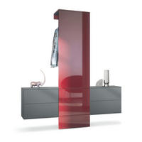 GARDEROBE Carlton Paneel in Bordeaux Hochglanz - Bordeaux, Holzwerkstoff (157/193/35cm) - Vladon