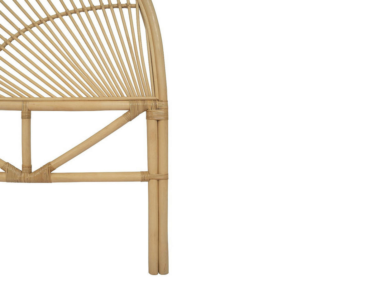 BETT-KOPFTEIL 160 cm - Rattan - Holzfarben - EFELA - Naturfarben, Holzwerkstoff (165/130/4cm) - Vente-Unique