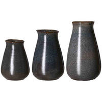 VASEN-SET Vigo blau 3er Set - Blau, Keramik (1cm) - Ritzenhoff Breker