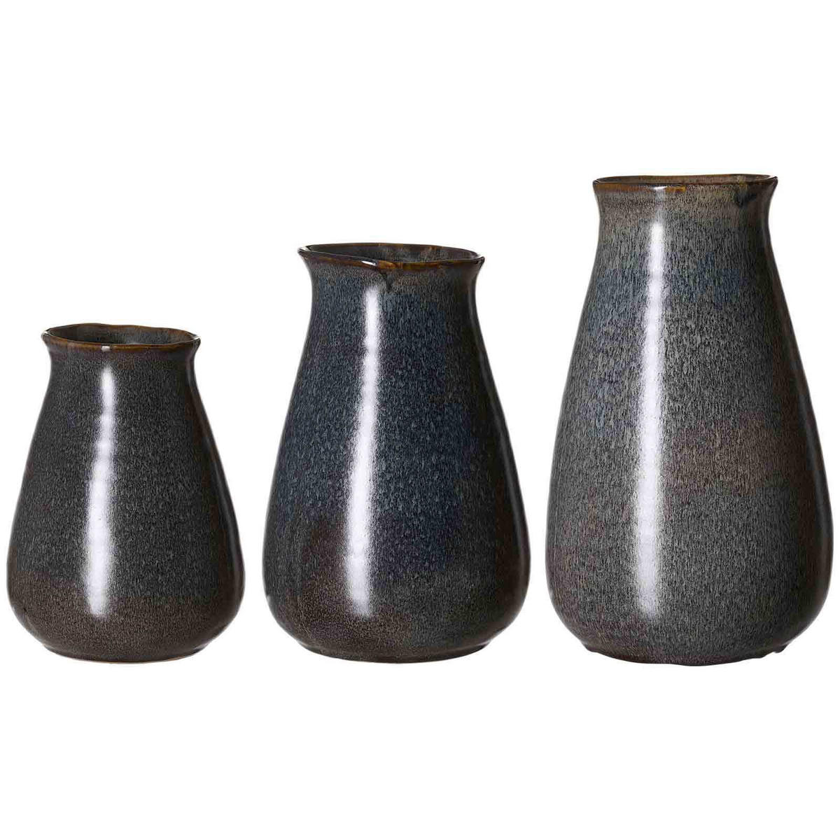 VASEN-SET Vigo blau 3er Set - Blau, Keramik (1cm) - Ritzenhoff Breker