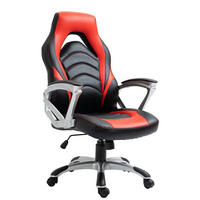 BÜROSTUHL Ikaron Kunstleder schwarz/rot - Rot/Schwarz, Kunststoff/Metall (65/117/72cm) - TPFLiving