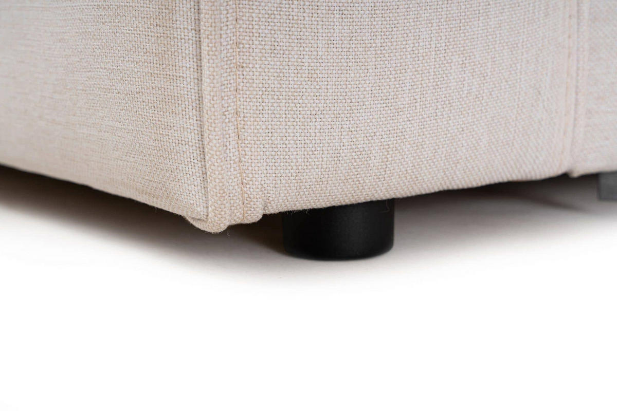 ECKSOFA breites XL-Design - Schwarz/Grau, Holz/Kunststoff (180/230cm) - myHomelando
