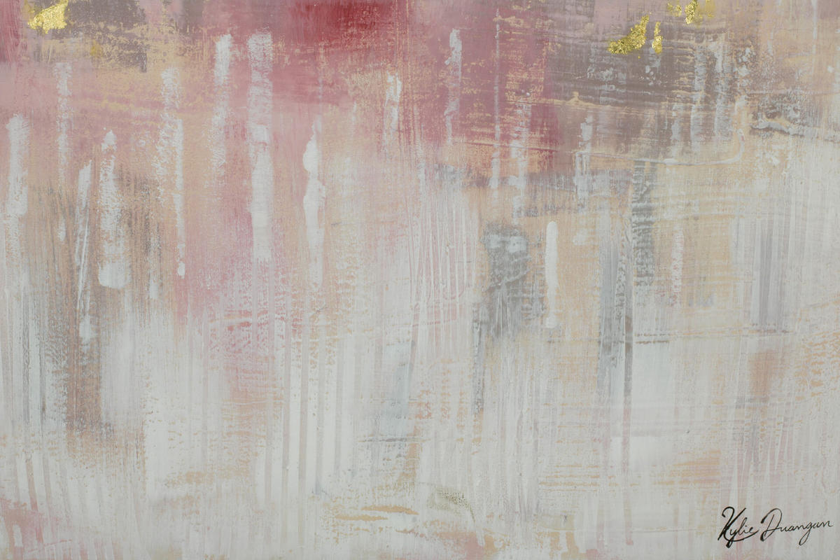 ACRYLBILD HANDGEMALT 75/100 cm - Pink, Holz/Textil (75/100cm) - KUNSTLOFT