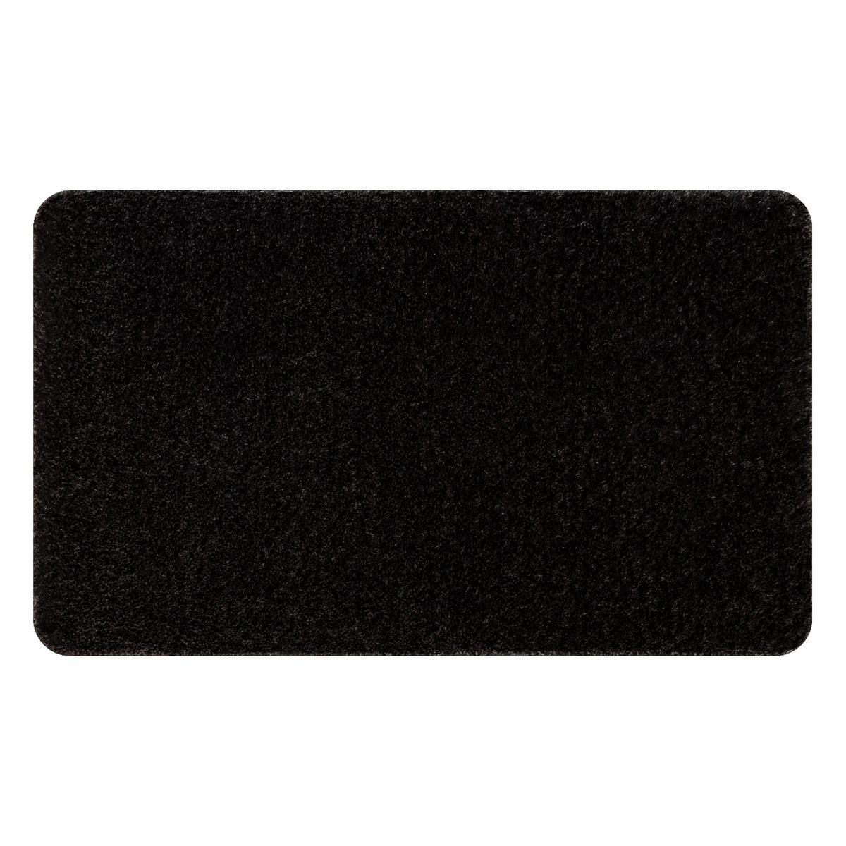 BADLÄUFER SANTA, eben, 60/100 cm - Schwarz, Textil (60/100cm) - rugsX