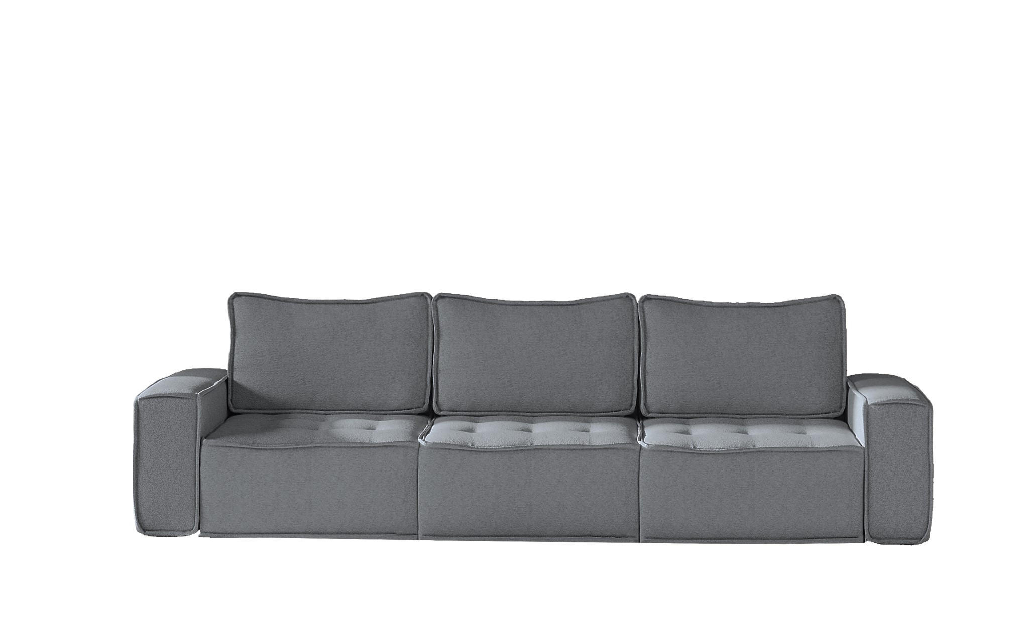 SOFA Sande In Alpine - Anthrazit, Holzwerkstoff/Textil (292/85/90cm) - Fun Möbel