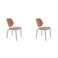 ESSZIMMERSTUHL Zelo - Rosa - 58.5/46/83.5 cm - 2er-Set - Pink, Metall (46/83.5/58.5cm) - Novel