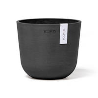 BLUMENTOPF Oslo Mini 16/13,7 cm Dunkelgrau - Dunkelgrau, Kunststoff (16/13.7cm) - Ecopots