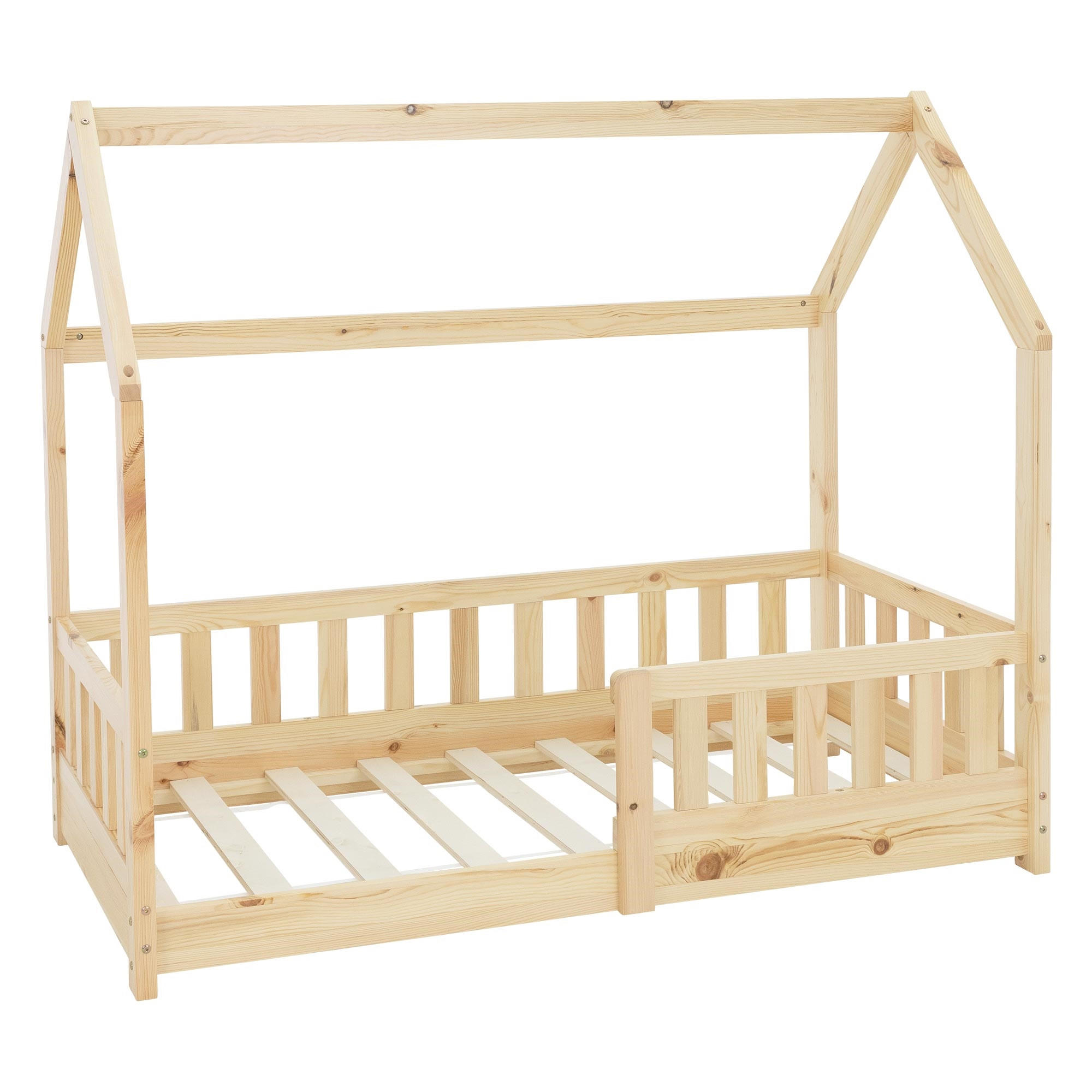 ML-DESIGN DĚTSKÁ POSTEL se střechou 70x140 cm přírodní