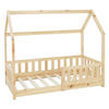 KINDERBETT mit Dach 70x140 cm Natur - Naturfarben, Holz (70/140cm) - ML-DESIGN