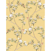 TAPETE Blumen 53 cm x 10 m - Gelb, Papier (53/1000cm) - Sanders & Sanders