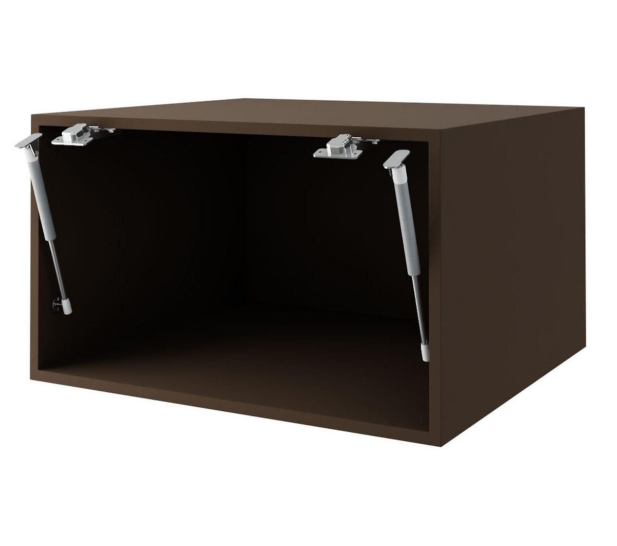 AUFSATZSCHRANK Essen W6B/60 Weiß Hochglanz / Eiche Artisan Matt 60 / 59 / 36cm - Weiß Hochglanz/Eiche Artisan, Holz/Holzwerkstoff (60/36/59cm) - Feldmann-Wohnen