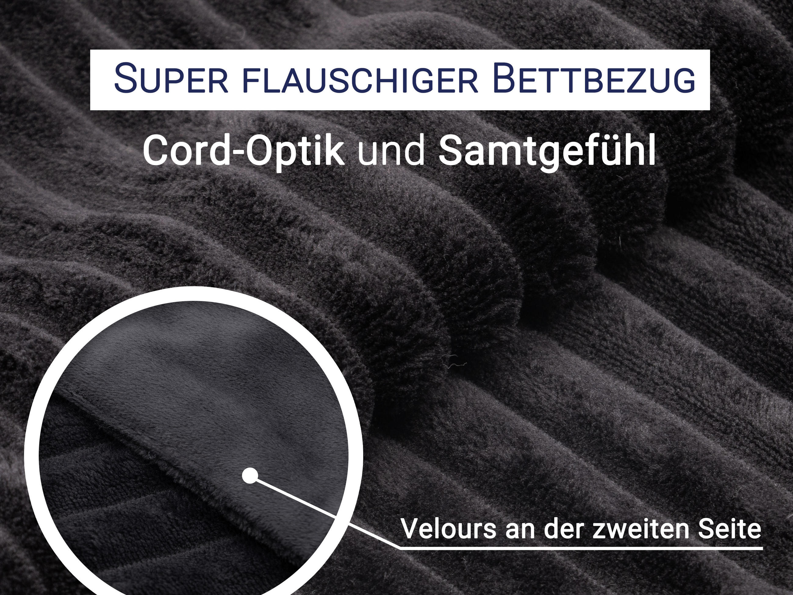 BETTWÄSCHE, 2er-Set, 80x80cm + 135x200cm, 100% Polyester, Grau - Graphitfarben, Textil (80/80cm) - Zollner