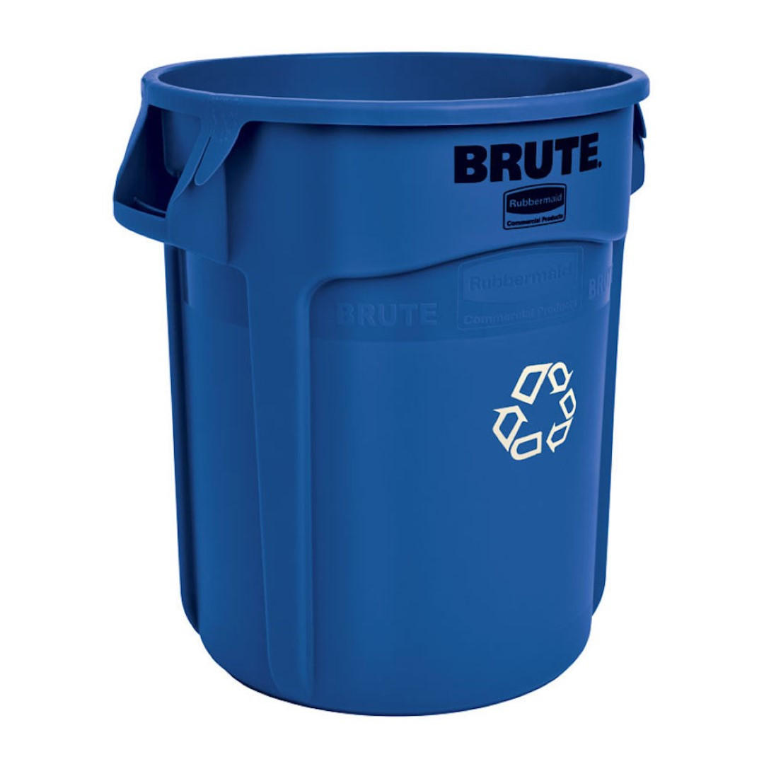 MÜLLEIMER 75,7 Liter Kunststoff Blau - Blau, Metall (49.5/58.1/49.5cm) - PROREGAL