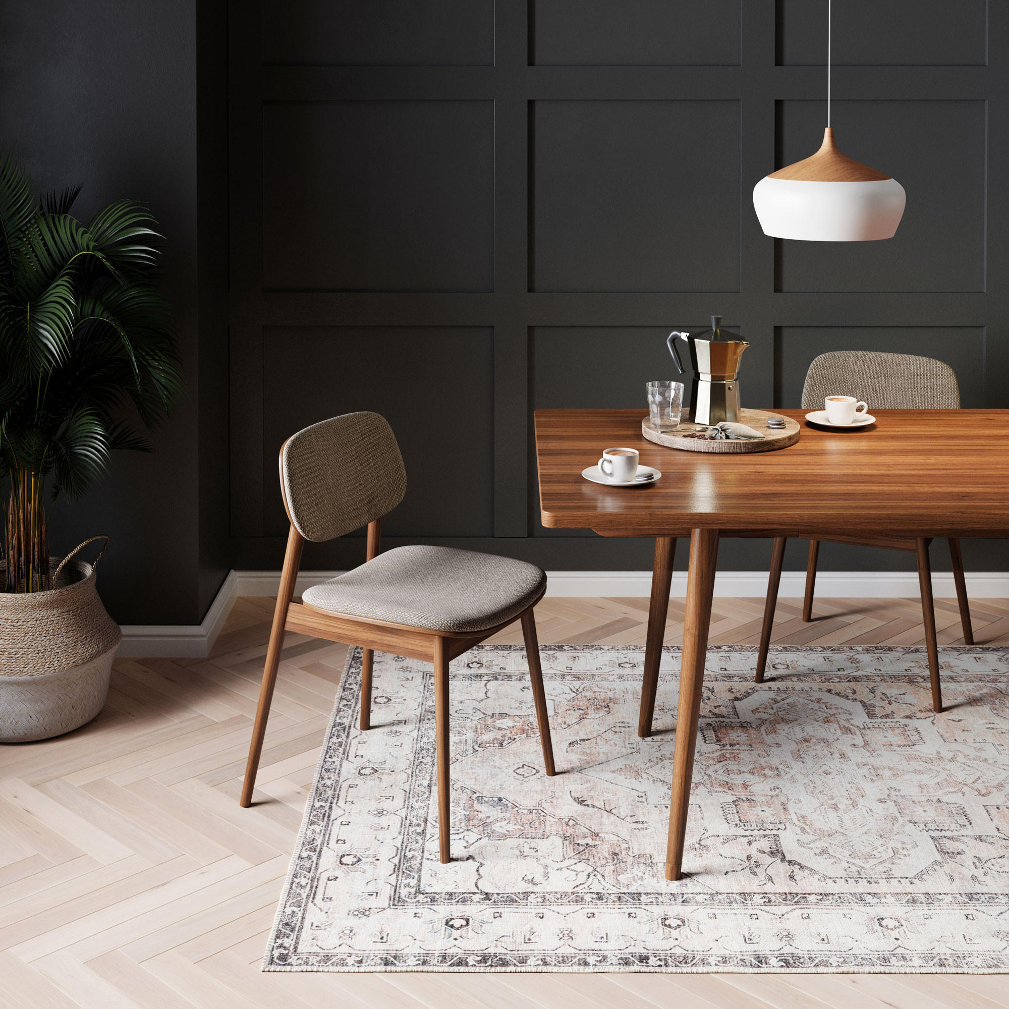 FLACHWEBETEPPICH Margot - Grau, Textil (200/290cm) - Kukoon Rugs