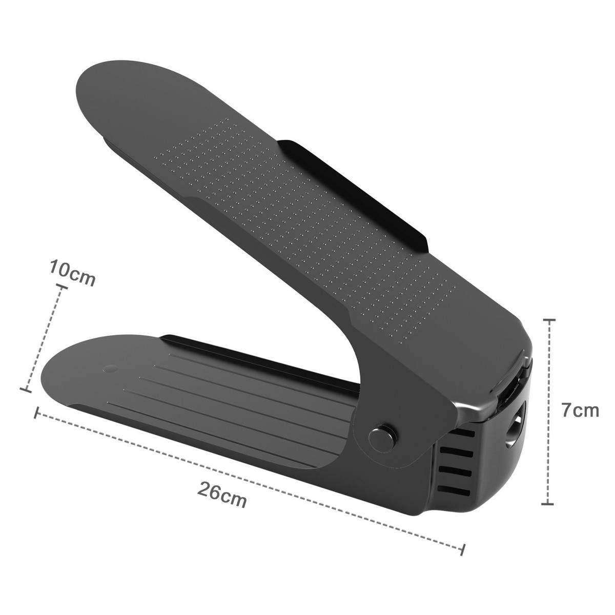 SCHUHSTAPLER 10er-Set 26/7/10 cm - Schwarz, Kunststoff (7/10/26cm) - Intirilife