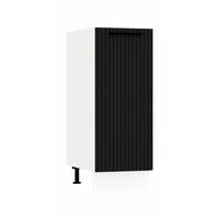 UNTERSCHRANK D30 P/L - KENDRO - Funktionales Küchenelement - Schwarz, Holz/Metall (30/82/52.4cm) - ROYAL24_MARKT