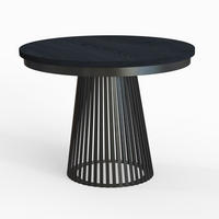 ESSTISCH LAMORE - Schwarz, Holzwerkstoff (100/100/77cm) - Meblini
