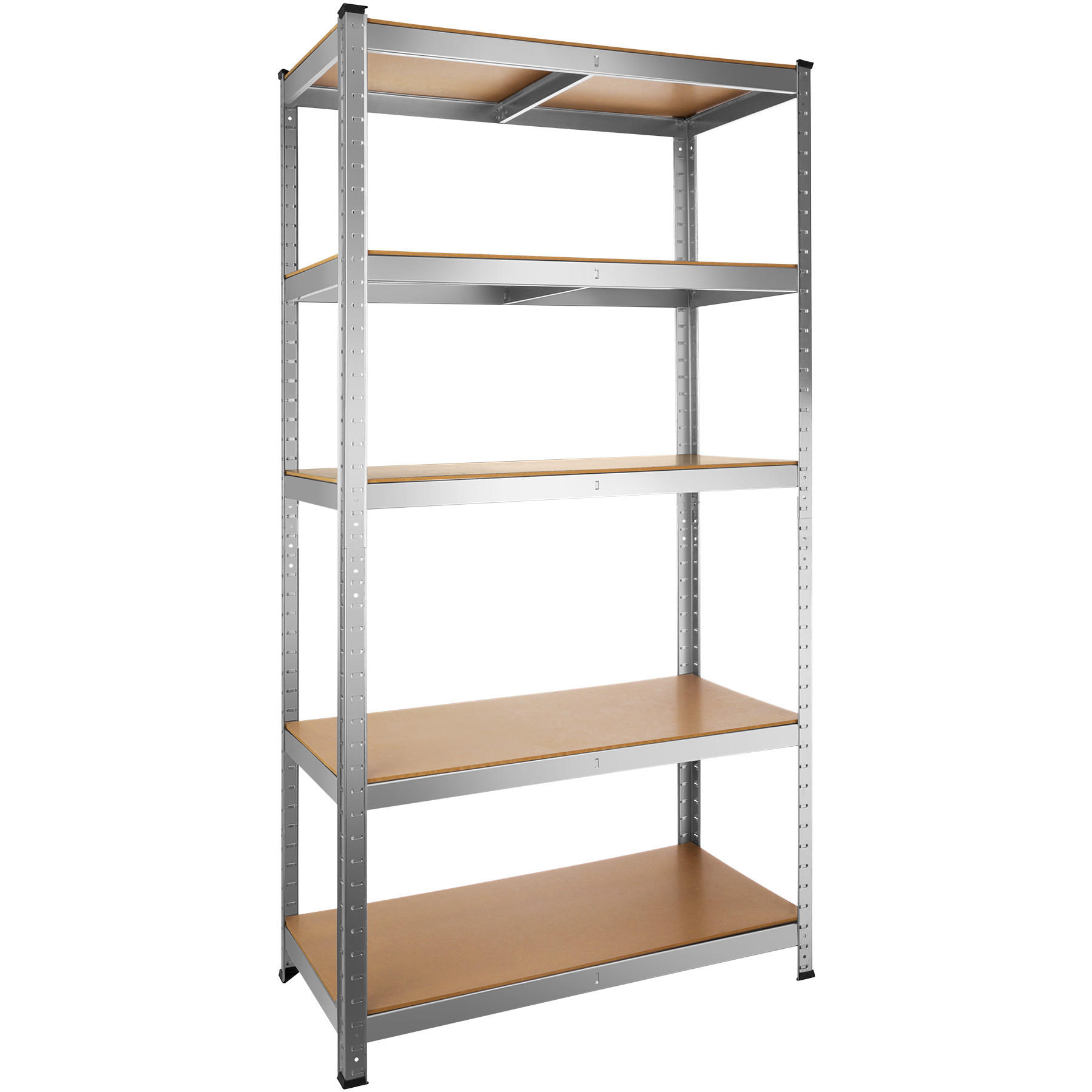 SCHWERLASTREGAL ,schnelle Montage,silber - Silberfarben, Metall (45/180/90cm) - tectake