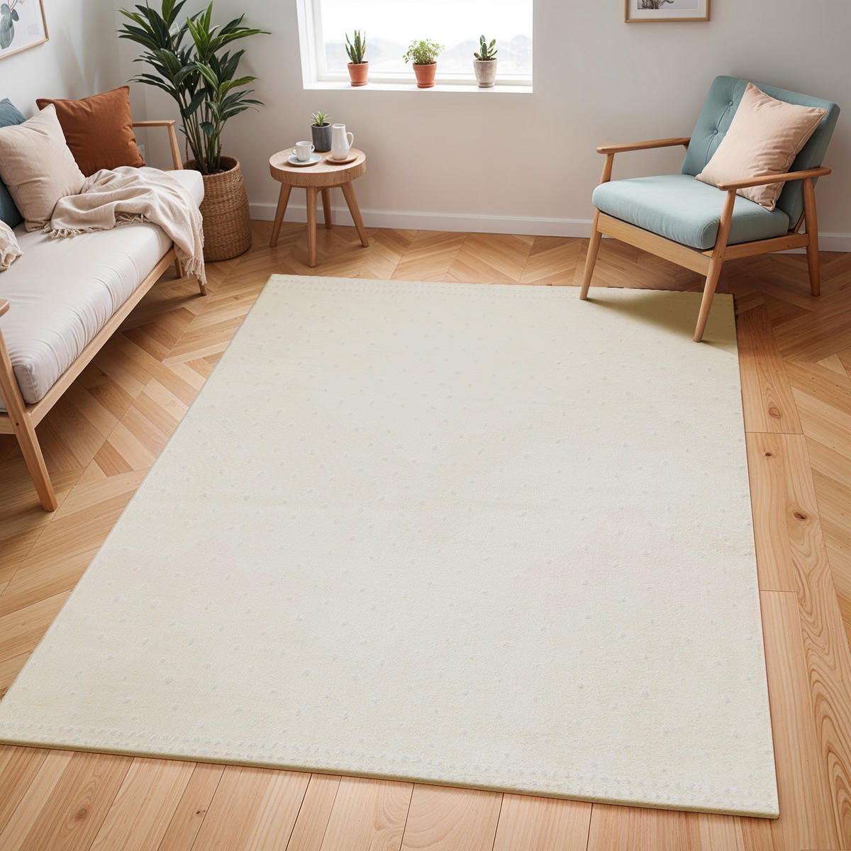 KURZFLORTEPPICH 200/275 cm Weiß - Weiß, Naturmaterialien/Textil (200/275cm) - LIVABLISS