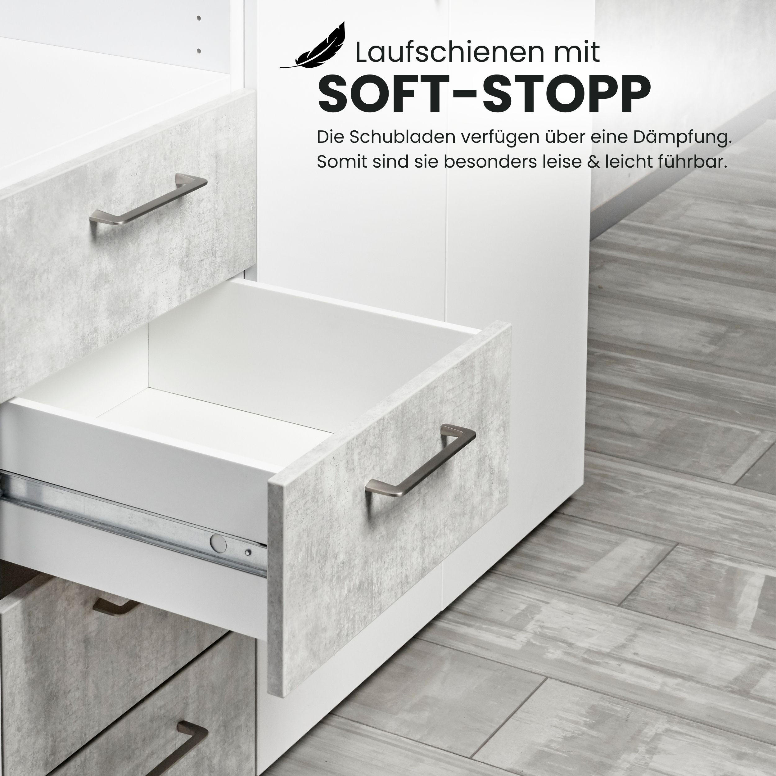 Thumbnail - bümö Schubladenschrank, Graphit, Wildeiche, Holzwerkstoff, Nachbildung,Eiche, 1 Fächer, Rechteckig, 40x110x42 cm, FSC Mi...