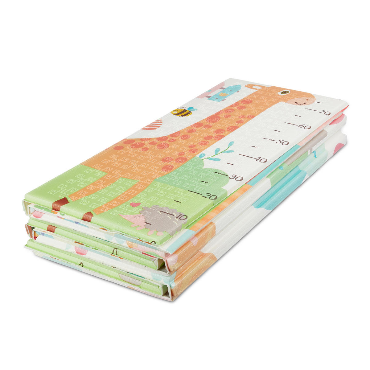 SPIELMATTE - Multicolor, Kunststoff/Textil (195/175cm) - Relaxdays