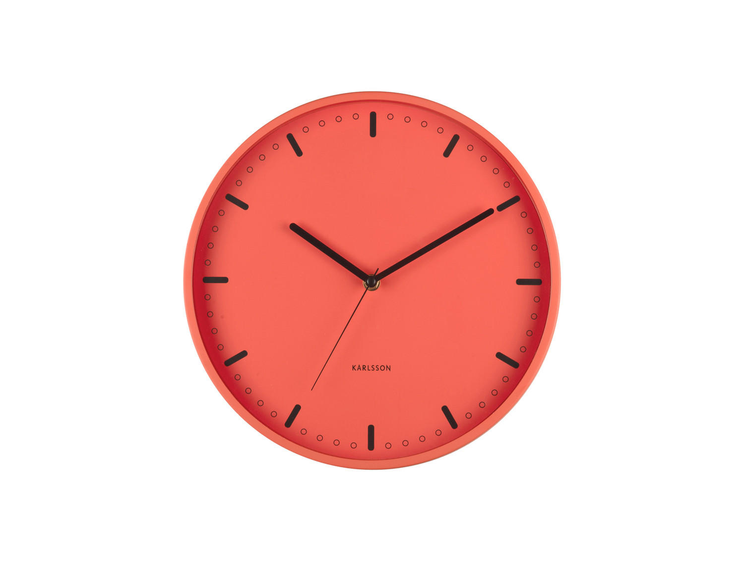 WANDUHR Cool Retro Orange 4/30/30 cm - Orange, Metall (30/30/4cm) - Karlsson