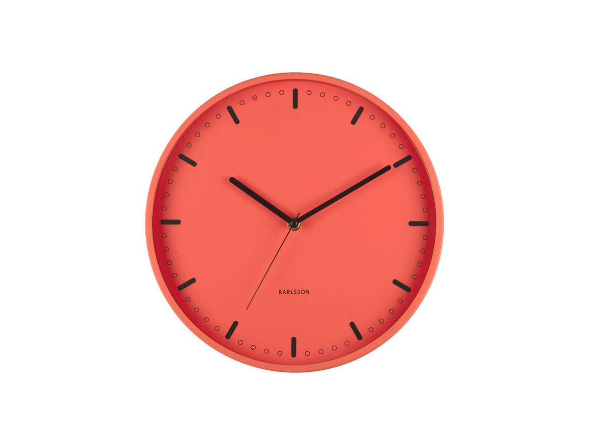 WANDUHR Cool Retro Orange 4/30/30 cm - Orange, Metall (30/30/4cm) - Karlsson