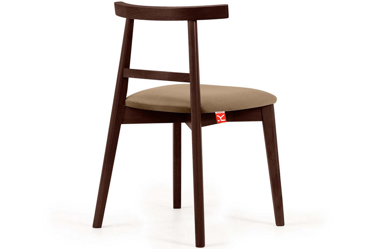 ESSTISCHSTÜHLE LILIO 2 St Vintage, Beige / Mahagoni - Beige, Holz/Textil (47/76/45cm) - KONSIMO®