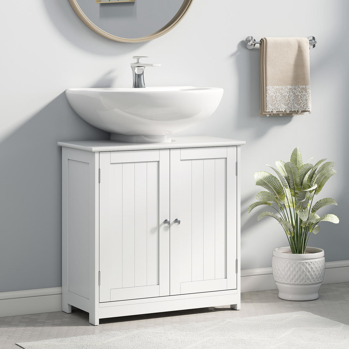 HÄNGESCHRANK Weiß 1 Stück - Weiß, Kunststoff (60/60/30cm) - GiPP