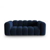 SOFA Lupine aus Samt königsblau 2 Sitzplätze - Dunkelblau, Textil (200/70/95cm) - Micadoni