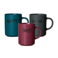 HENKELBECHER SET Statement bunt 390 ml 3er Set - Multicolor, Keramik (0.39L) - Ritzenhoff Breker