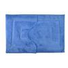 BADTEPPICH Zac Blau 80/50/2 cm Textilien - Blau, Textil (50/80cm) - Mondex