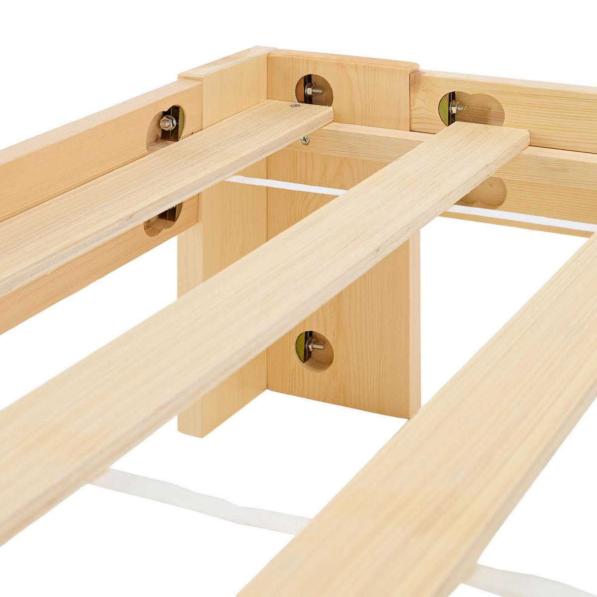 HOLZBETT mit Stauraum 140/200 cm natur - Braun, Holz (140/200cm) - Homestyle4u