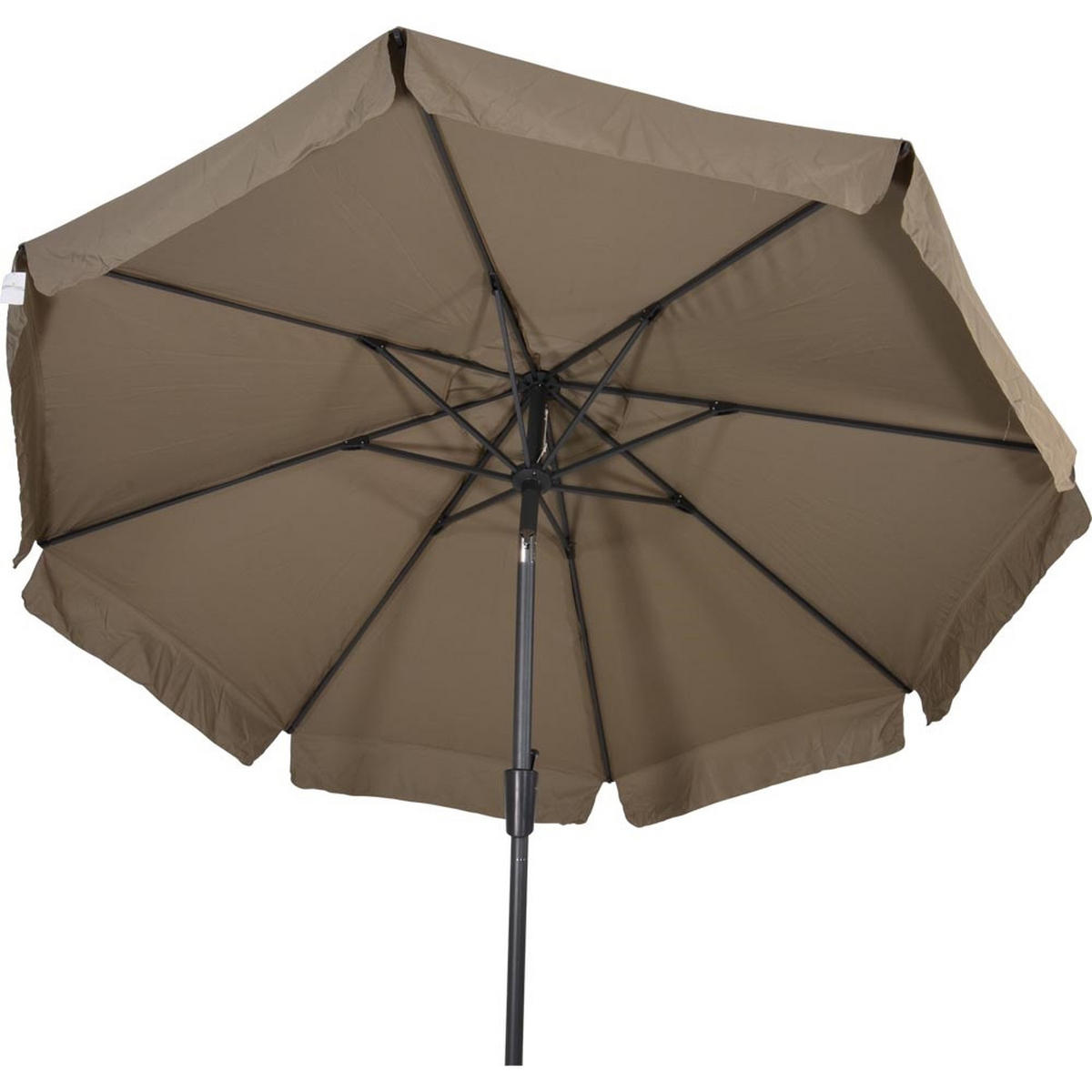 SONNENSCHIRM ZUM AUFKLAPPEN Libra - Taupe - 300/300/ cm - Taupe, Textil (300/300cm) - Lesli Living
