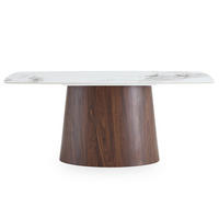 ESSTISCH NAMOS Marmor weiß - Weiß, Holzwerkstoff (90/180/75cm) - IDIMEX