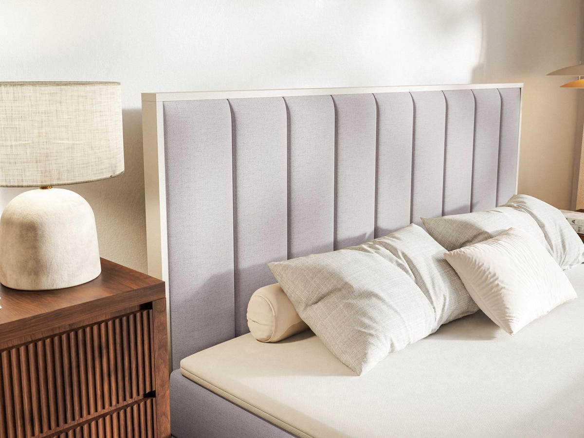 BOXBETT Togents Grau Chenille hydrophob 140x200 cm - Grau, Textil (140/200cm) - Selsey