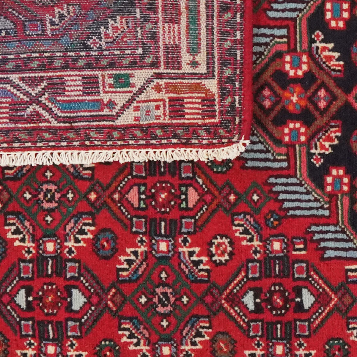 ORIENTTEPPICH handgeknüpft Assadabad Rot 151/105 cm Schurwolle - Rot, Textil (105/151cm) - Looma