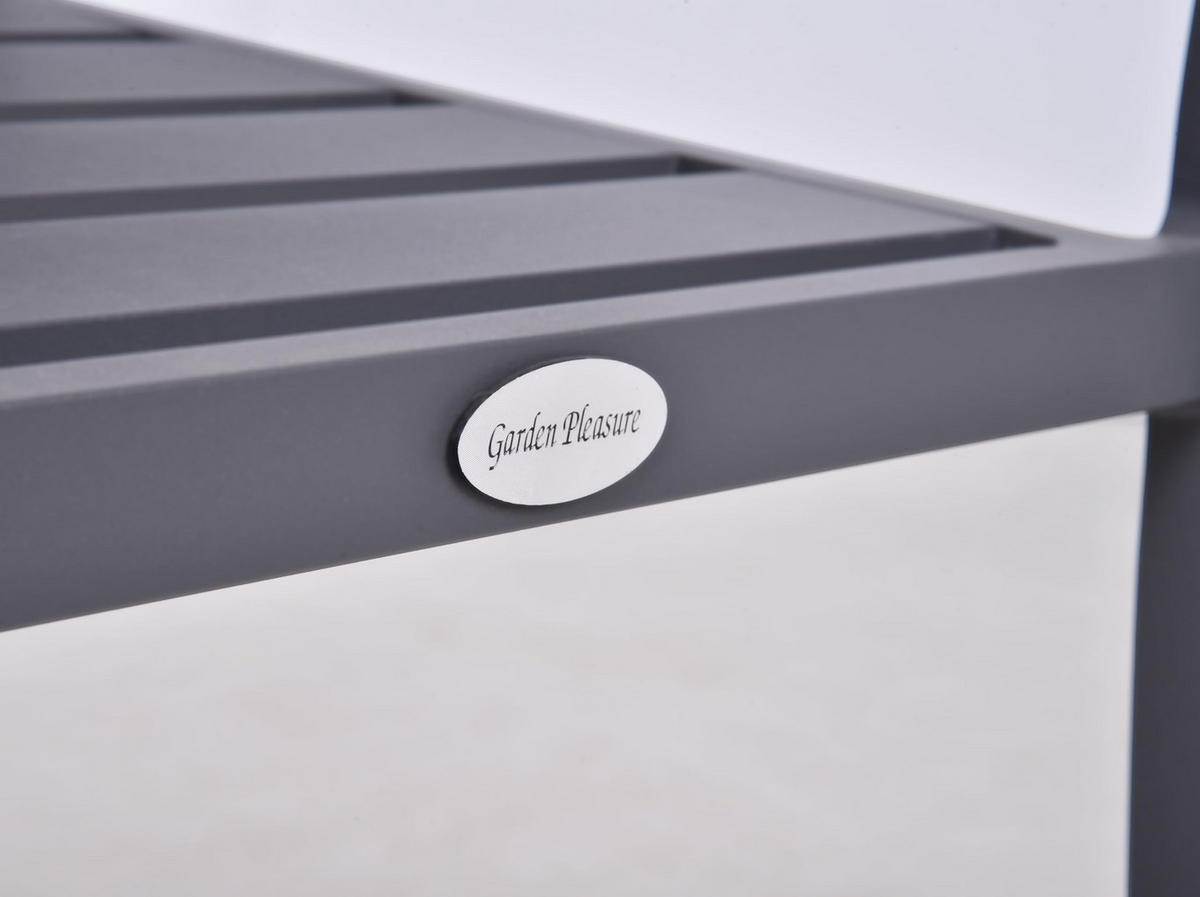 GARTENSTUHL 2er Set Wilma Gartenstühle - Anthrazit, Metall (55/88/63cm) - DELUKE